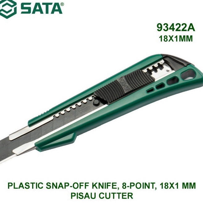 

SATA TOOLS Pisau Cutter 18mm 93422A OLFA SnapOff Blade Cutter