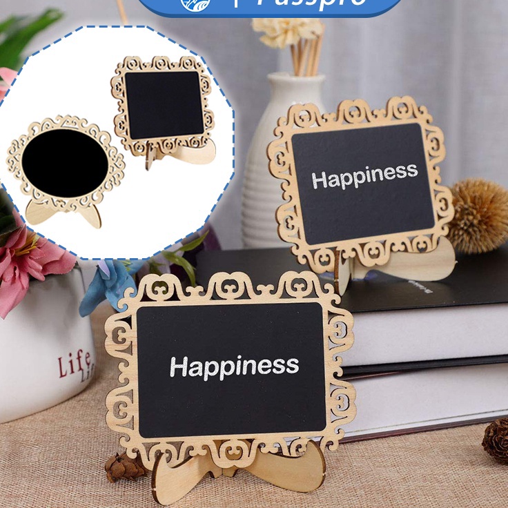 

1pcs Papan Tulis Kapur Kecil Blackboard Mini Chalkboard Mini Bahan Kayu Papan Kapur Menu Cafe Papan Reserved