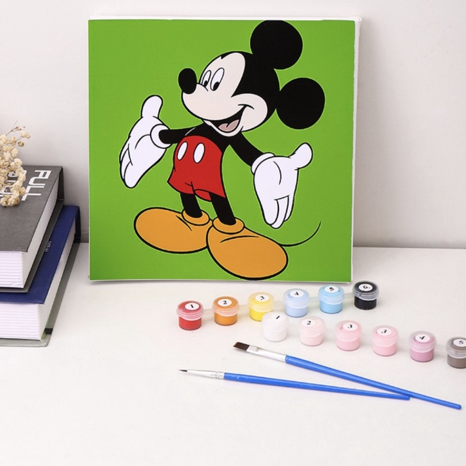 

Paint By Number Kit 2X2cm Dengan Bingkai Kayu DIY Oil Painting Kit Lukisan