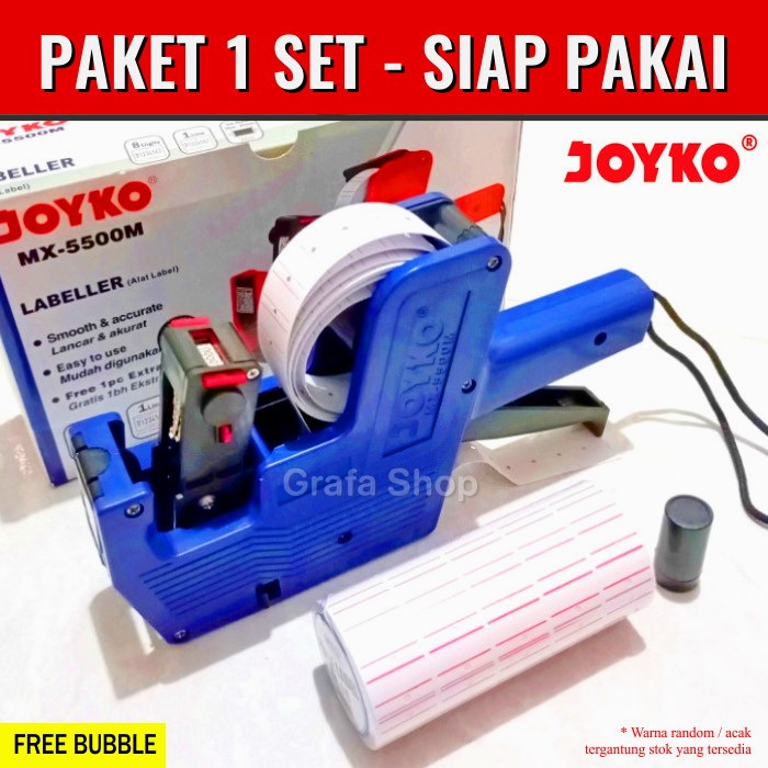 

Paket Label Harga Joyko MX5500 / alat cetak label harga 1 set / price labeller
