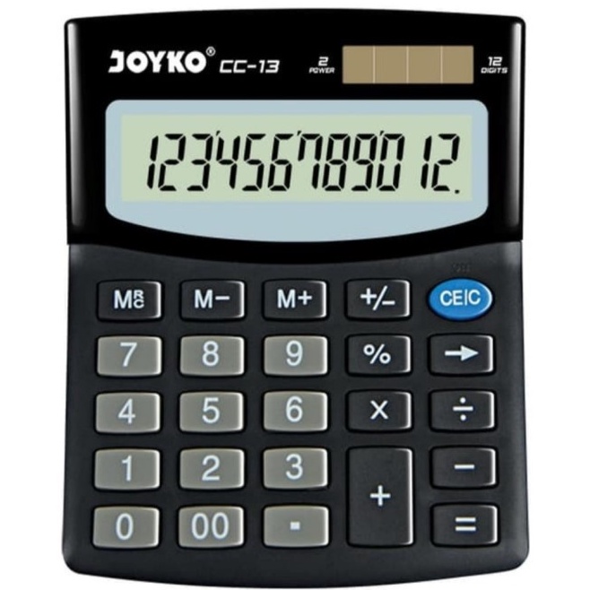 

Readystock JOYKO CC13 ORIGINAL KALKULATOR MEJA 12 Digit CALCULATOR DESKTOP KANTOR CC13