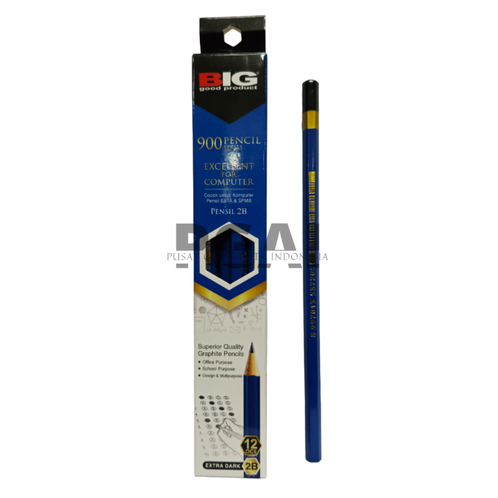 

PENSIL PENCIL 2B BIG STATIONERY FOR COMPUTER 900 PENCIL SERIES COCOK UNTUK KOMPUTER 1 PACK ISI 12PCS