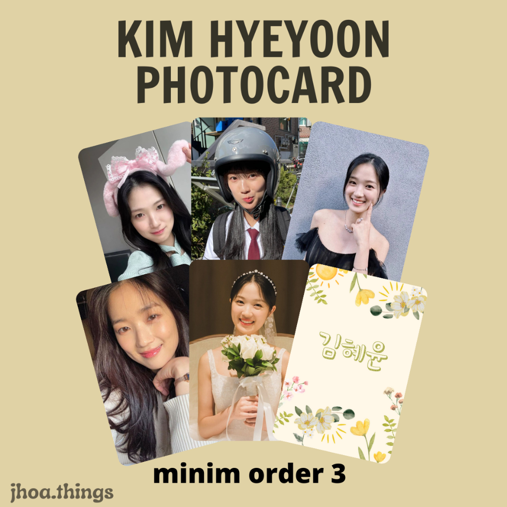[UNOFFICIAL] PHOTOCARD KIM HYEYOON IM SOL LOVELY RUNNER KDRAMA ACTOR KOREA HYE YOON KEYCHAIN BAGCHAR