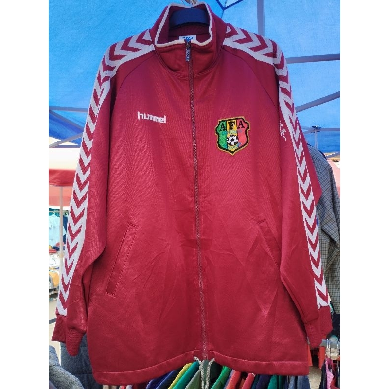 Papowcloth - Jaket Hummel/Jaket Big Logo Hummel/Jaket Ori Hummel (merah)