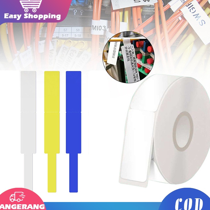 

65pcs Thermal Cable Label Sticker Stiker Label Kabel Untuk Niimbot D11 D11