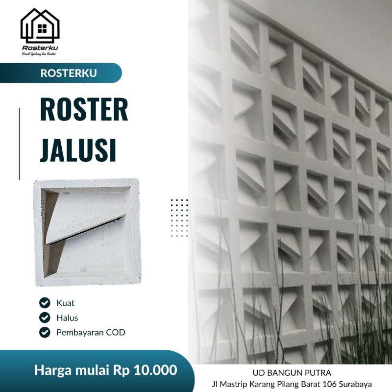 Roster Jalusi putih