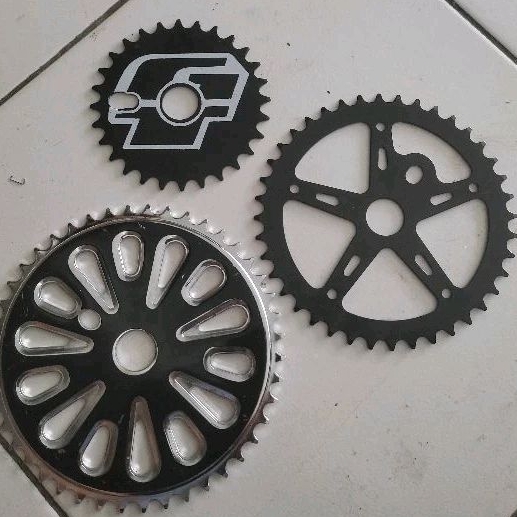 crank piringan gir 44t bmx model bintang crank bmx ht1 ht2