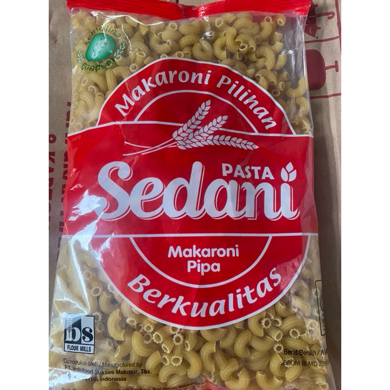 

MAKARONI SEDANI PIPA | SEDANI SPIRAL | kemasan 1kg