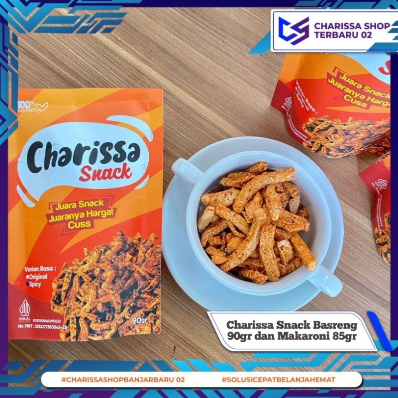 

Charissa Snack / Snack Basreng Charissa 90 gram / Snack Makaroni Charissa 85 gram
