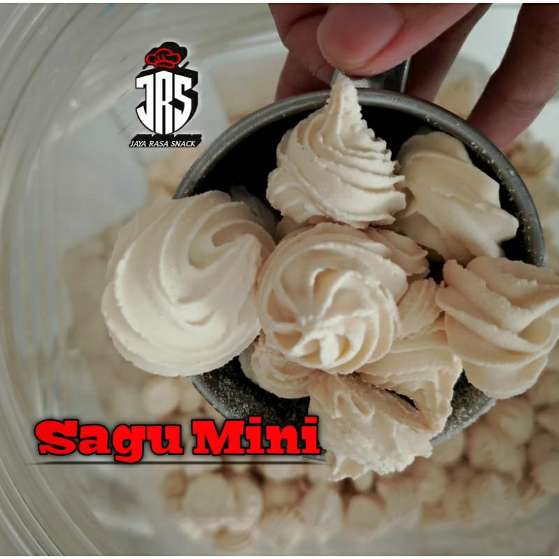 

JRS - Sagu Mini 250gr-500gr / Kue Sagu Mini Mirasa / Kue Semprit Manis / Snack Kiloan Murah