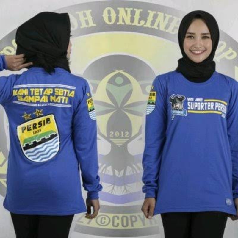 Kaos Persib Bandung Tangan Panjang / Kaos Viking Persib Tangan Panjang / Kaos Bobotoh Tangan Panjang