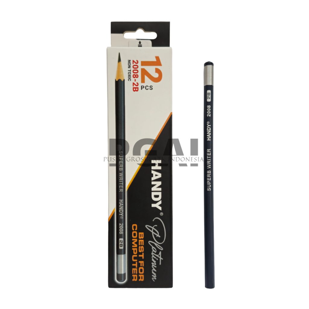 

PENSIL PENCIL 2B HANDY 2008 FOR COMPUTER PLATINUM SUPERB WRITER 1 PACK ISI 12 PCS STATIONERY