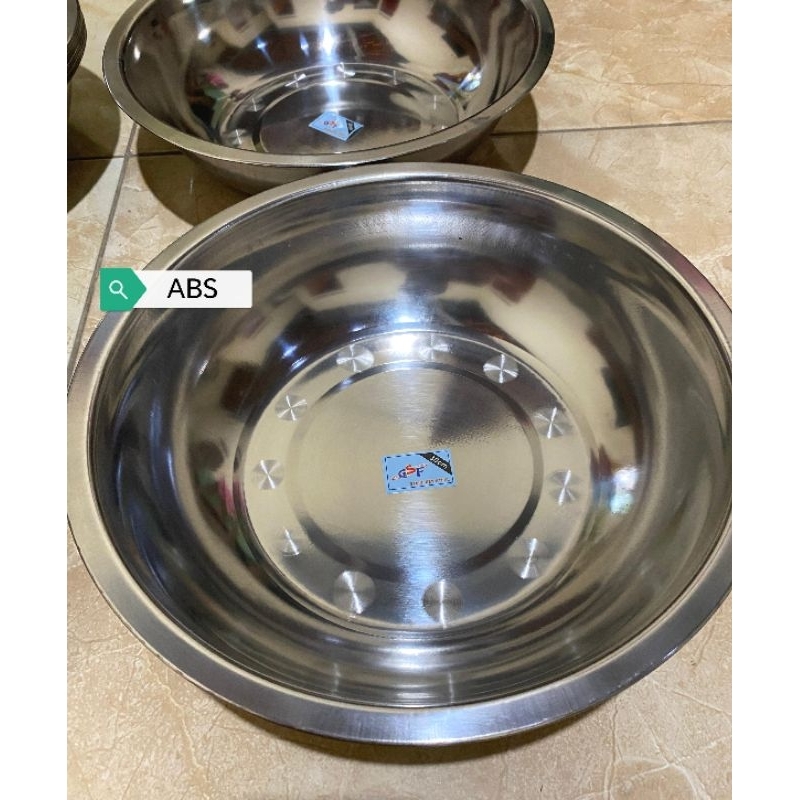 Baskom Stainless Steel Serbaguna 32Cm - Baskom Stainless Steel 30Cm BASKOM