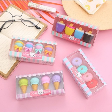 

(LUNE) - Penghapus Pensil Penghapus Model Ice Cream Donut Cake Eraser ECER 1PC