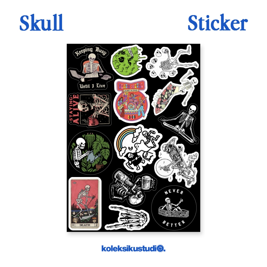 

Stiker Skull Sticker Aesthetic Lucu Stiker HP Laptop
