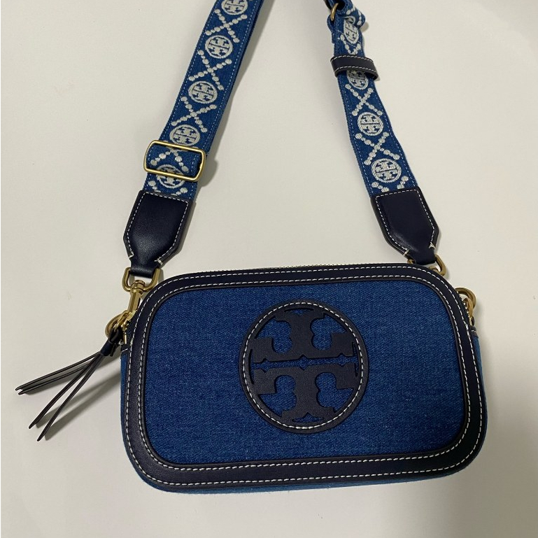 TB denim patchwork bag Tory Burch, Toni Burch, Miller, cross body/camera bag