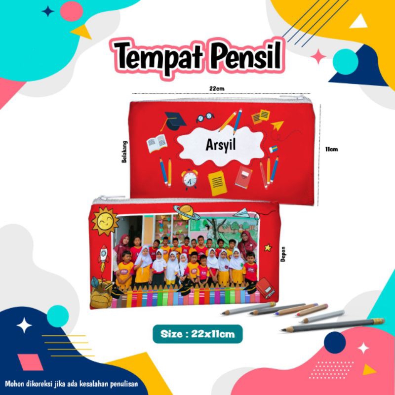 

tempat alat tulis full custom