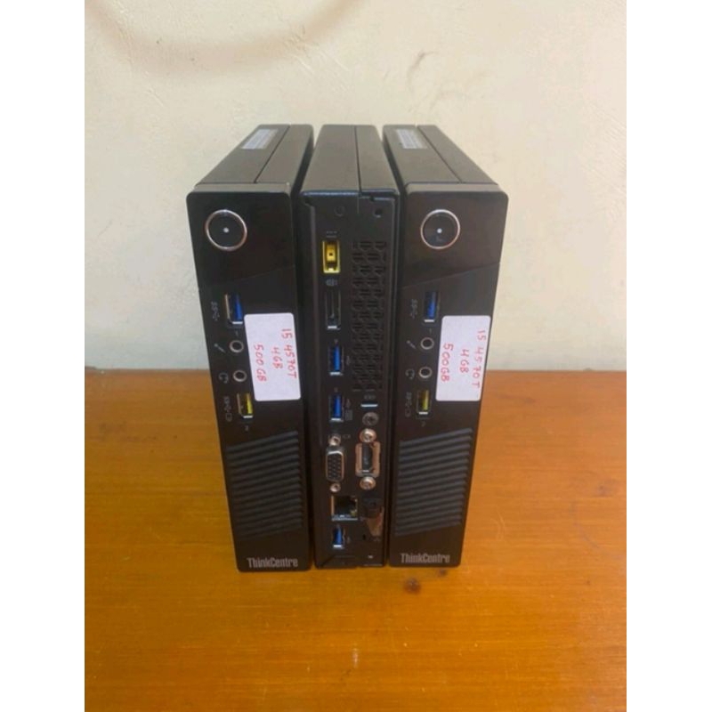 Mini PC Lenovo M93p core i5 4570T Memory ddr3 4GB hdd 2,5 500 GB