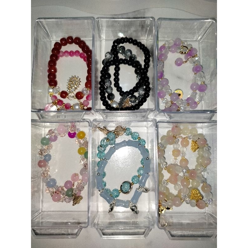 Gelang Manik Kaca Warna Warni