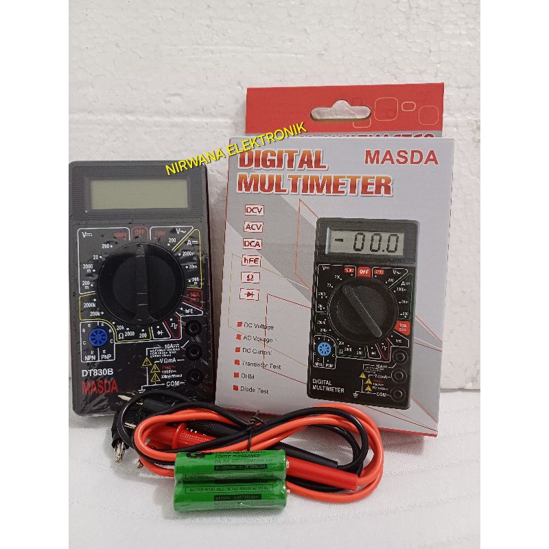 MULTITESTER DIGITAL MASDA DT830B