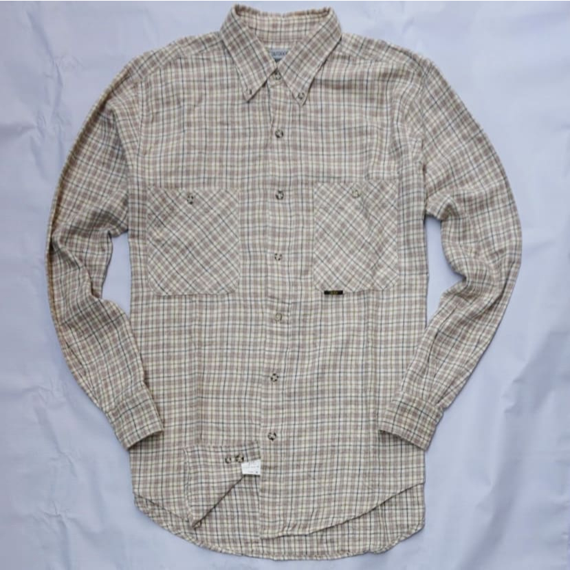 Kemeja Flanel Lengan Panjang GEORGE THOMAS HAWKINS Second Original Ukuran M - FLPGEO001M