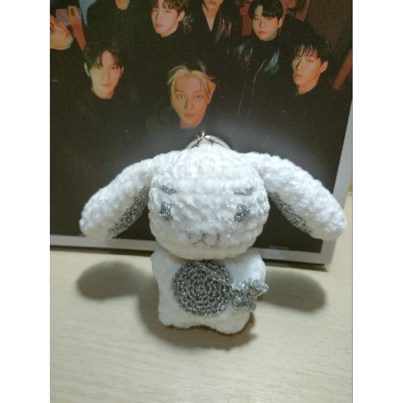ddeongbyeoli seonghwa white bunny amigurumi ateez
