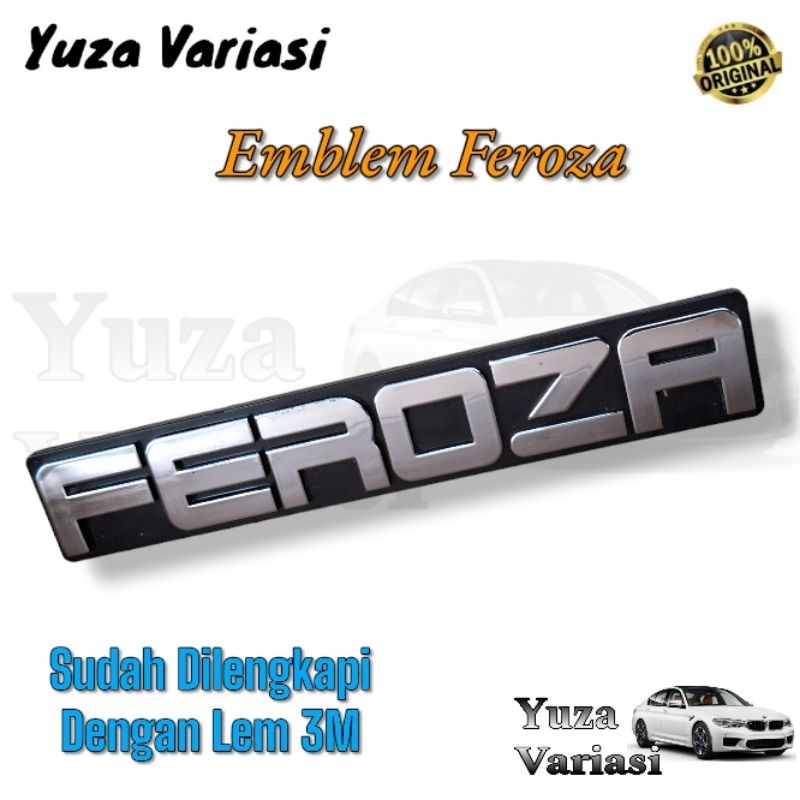 Emblem Tulisan Feroza Chrome Original // Emblem Tulisan Feroza Original Daihatsu // emblem logo mobi