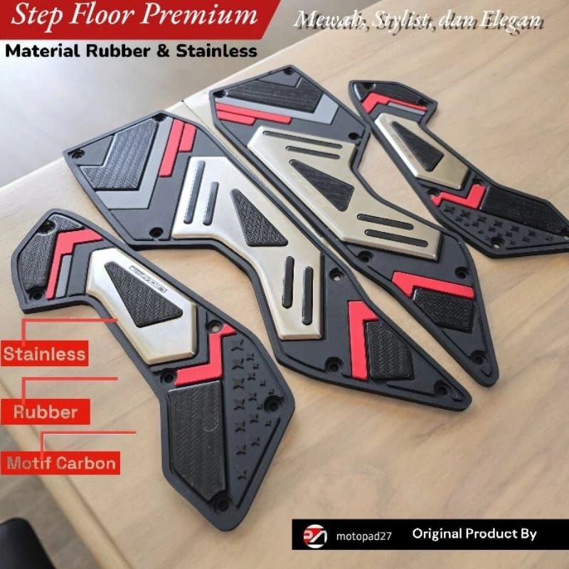 karpet pijakan kaki motor new nmax 155 karpet motor new nmax premium stenlish