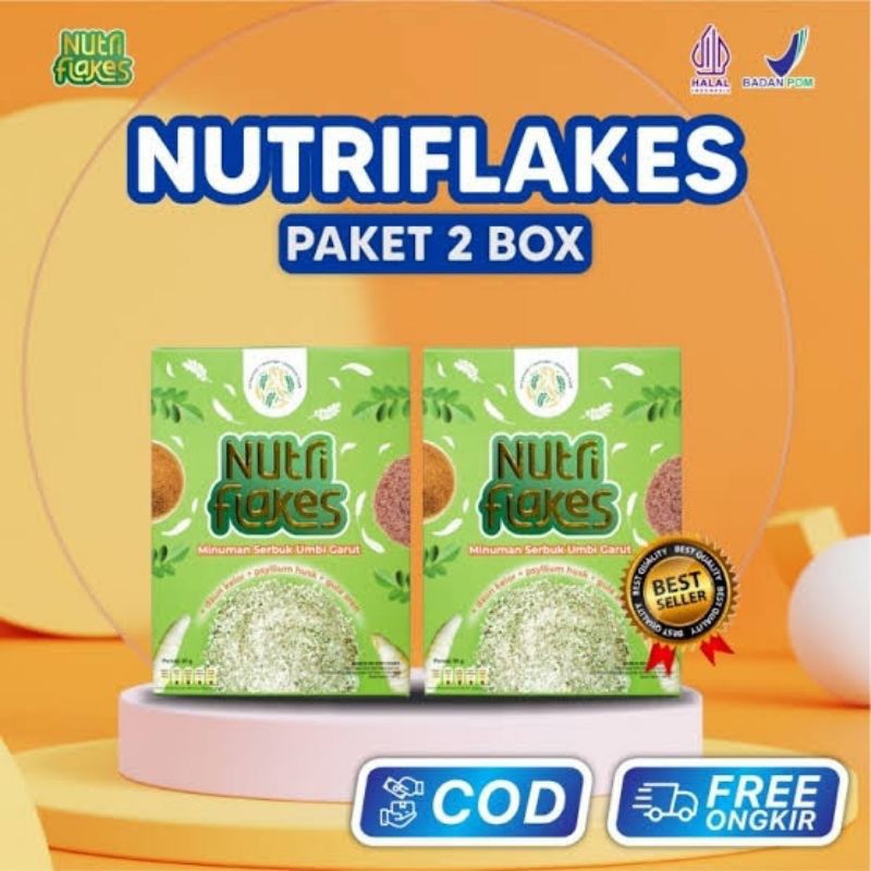 

Paket 2 Box Nutriflakes Makanan Sehat Sereal Sarapan Umbi Garut dan Daun Kelor Atasi Asam Lambung Gerd dan Diabetes Suplemen Diet