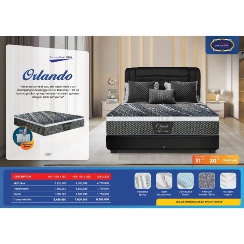 Springbed Matras Dacota Orlando