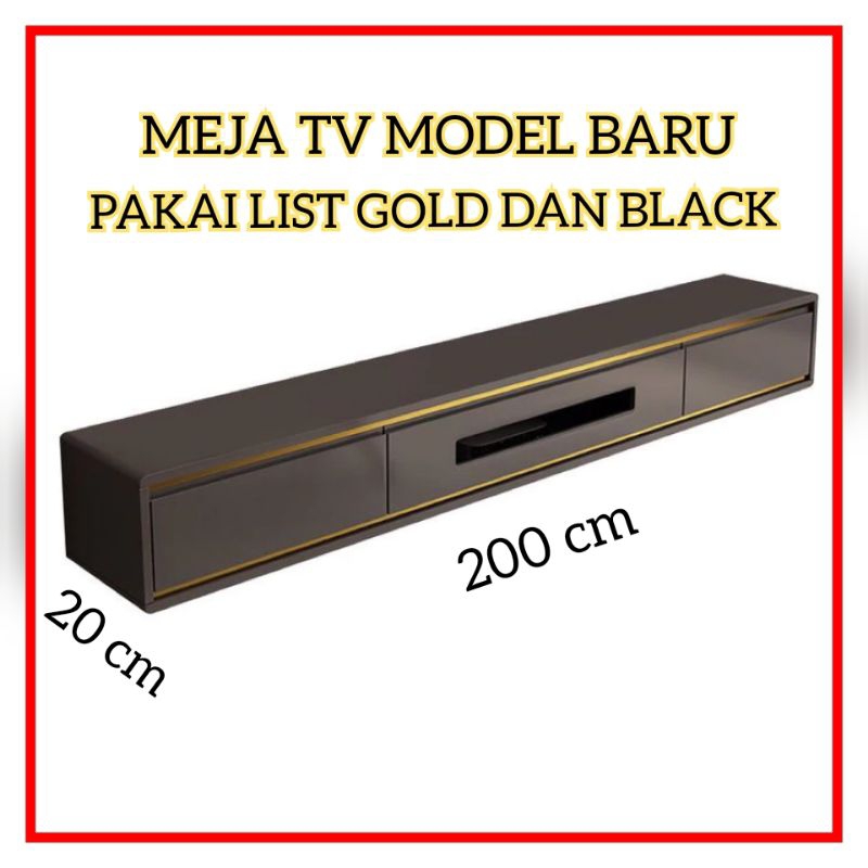 Rak tv Meja tv gantung minimalis Tempel Dinding melayang