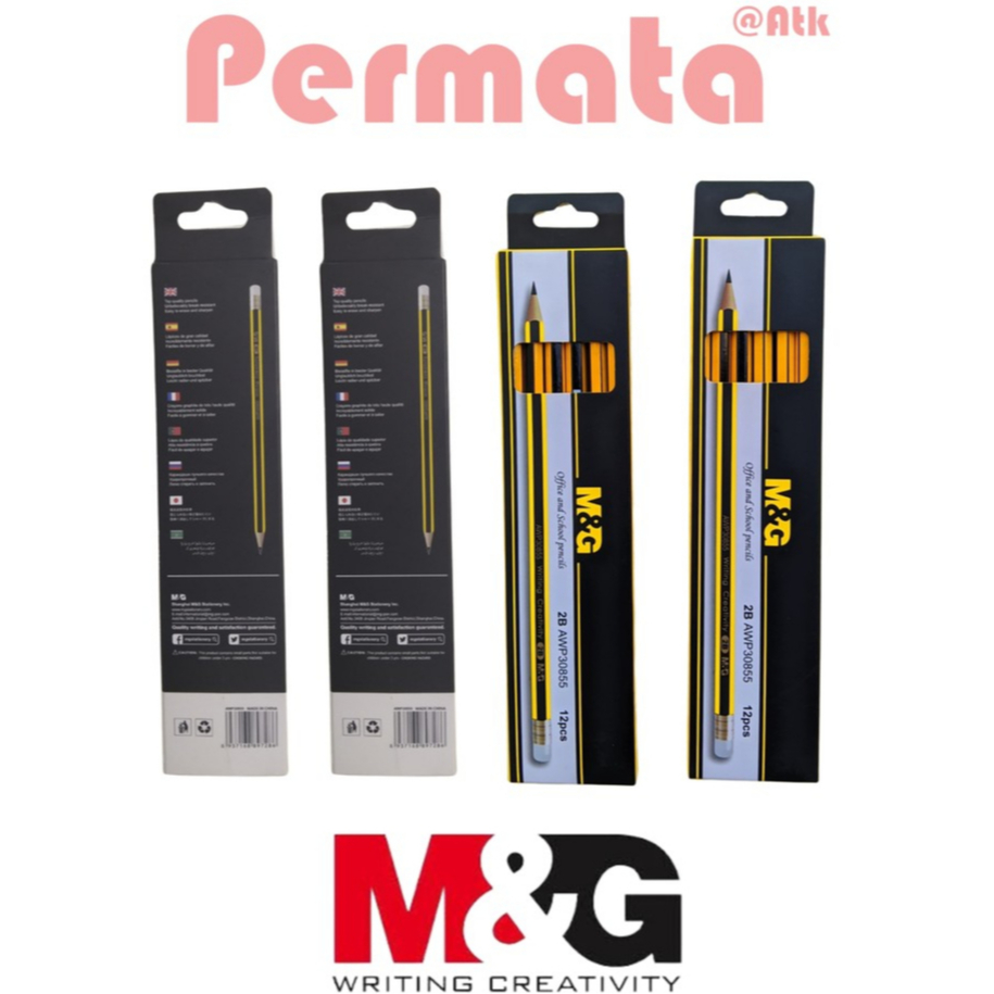 

Pensil M&G 2B (HEX) AWP30855 KUALITAS TINGGI DENGAN PENGHAPUS 1 PACK (12 PCS)