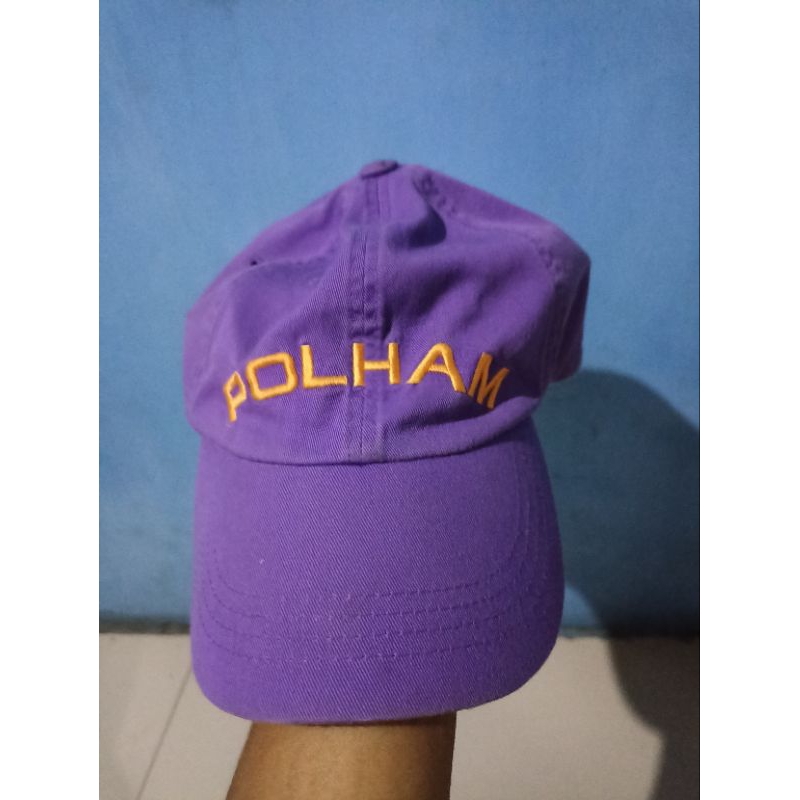 Topi polham warna ungu topi skena original