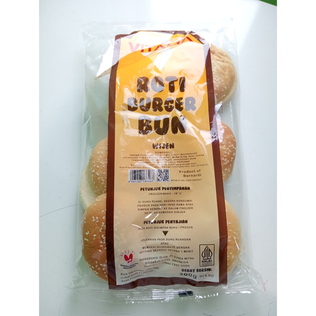 

Vitalia roti burger bun wijen isi 6pcs