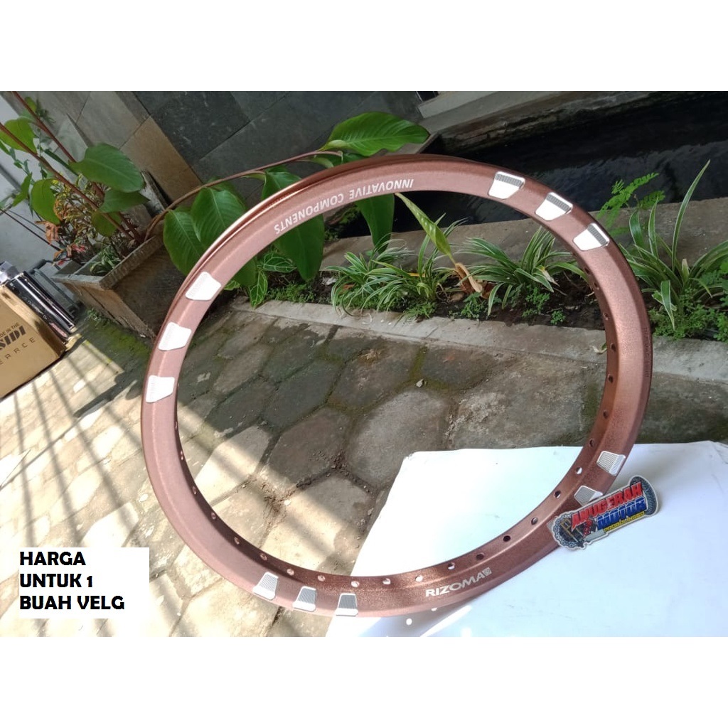 Velg 140x17 rizoma brown, velg peleg 140 ring 17 brown coklat rizoma, MURAH PROMO