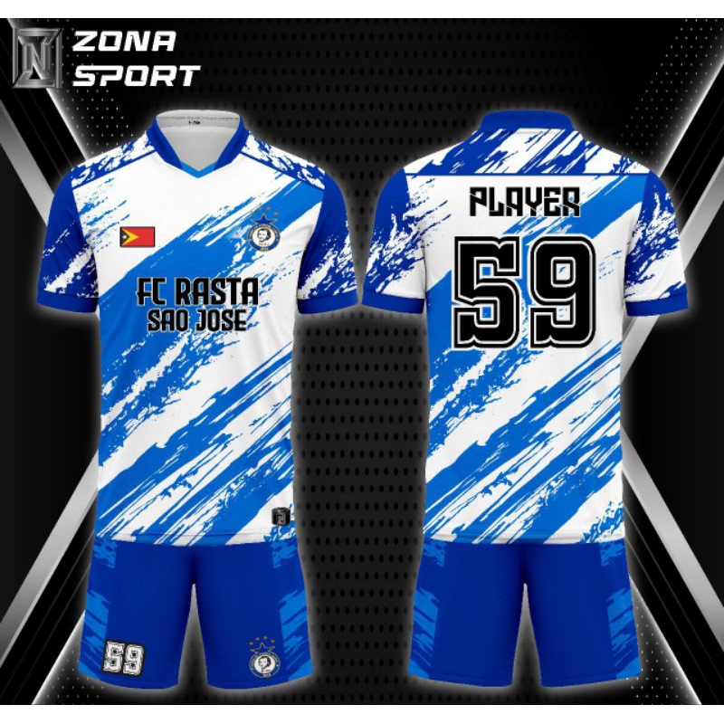 Terbaru Jersey Setelan Jersey Bola Futsal Badminton Full Printing Bisa Custom