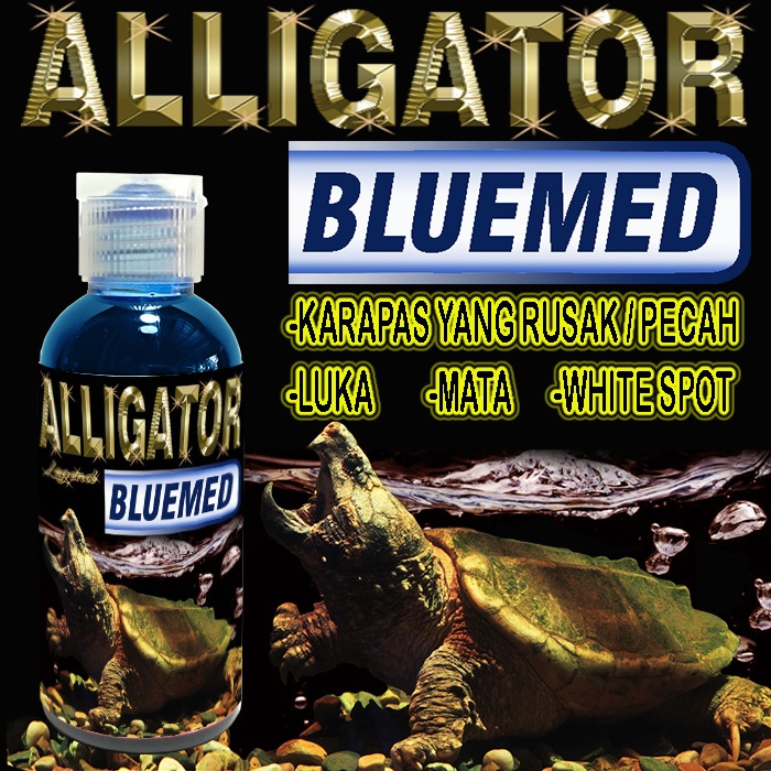 ALLIGATOR BLUEMED OBAT PENGHILANG WHITE SPOT JAMUR MATA KATARAK LUKA LECET MENGOBATI INFEKSI KULIT K