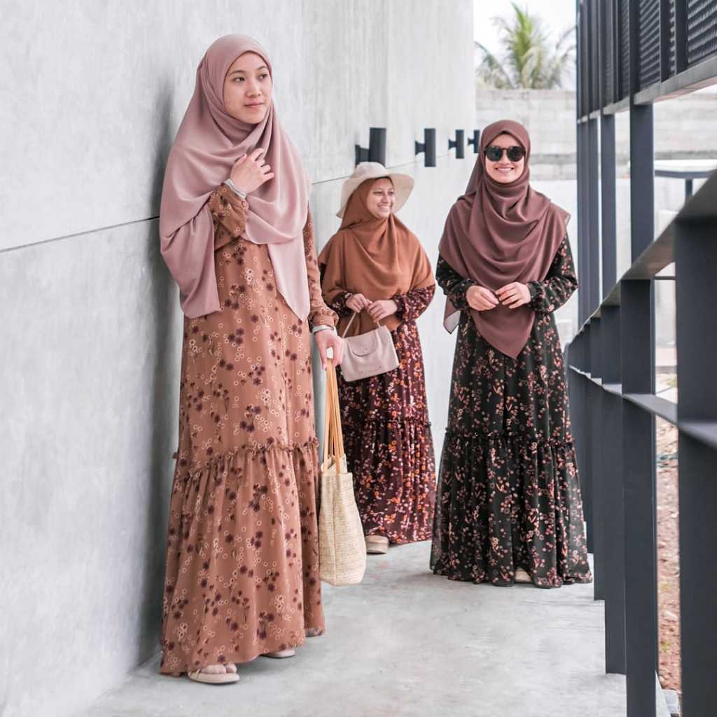 Gamis Naya Bloom | Gamis motif Hijab Alila