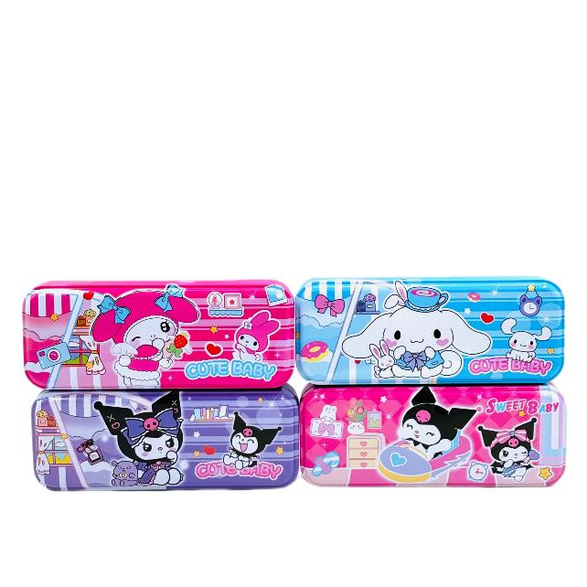 

Kotak Tempat Pensil Kaleng My Melody Cinnamorol Kuromi Lucu Bagus
