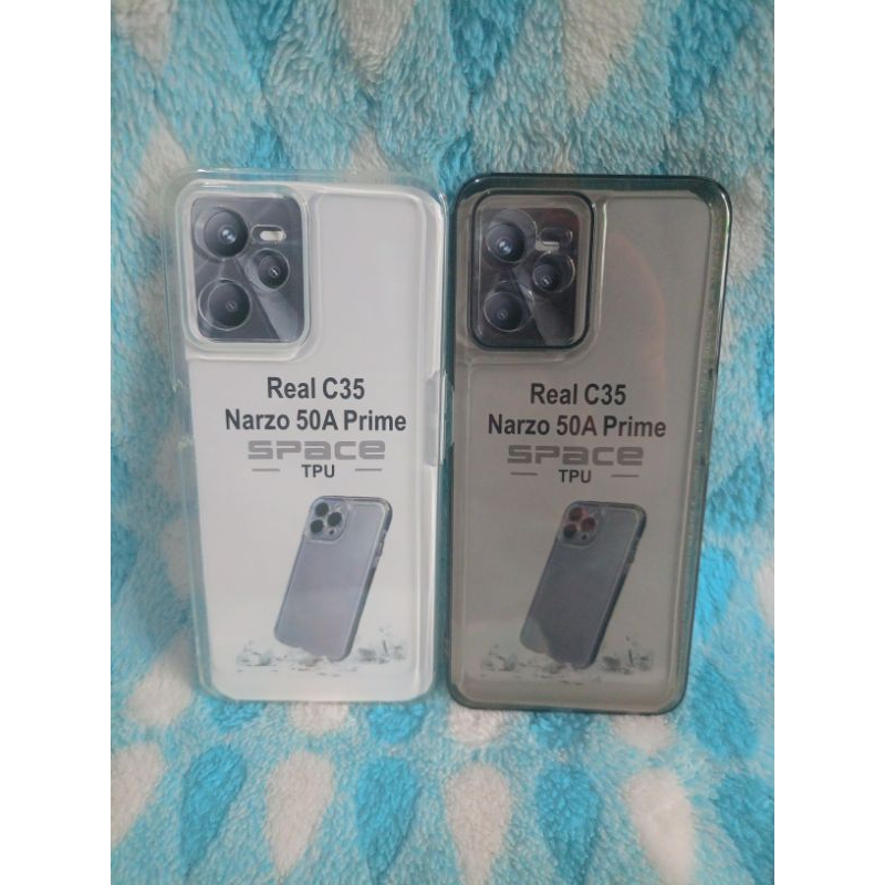 Softcase Casing REALMI C35/NARZO 50A PRIME Selikon Bening Trasparan Pelindung belakang HP+Camera