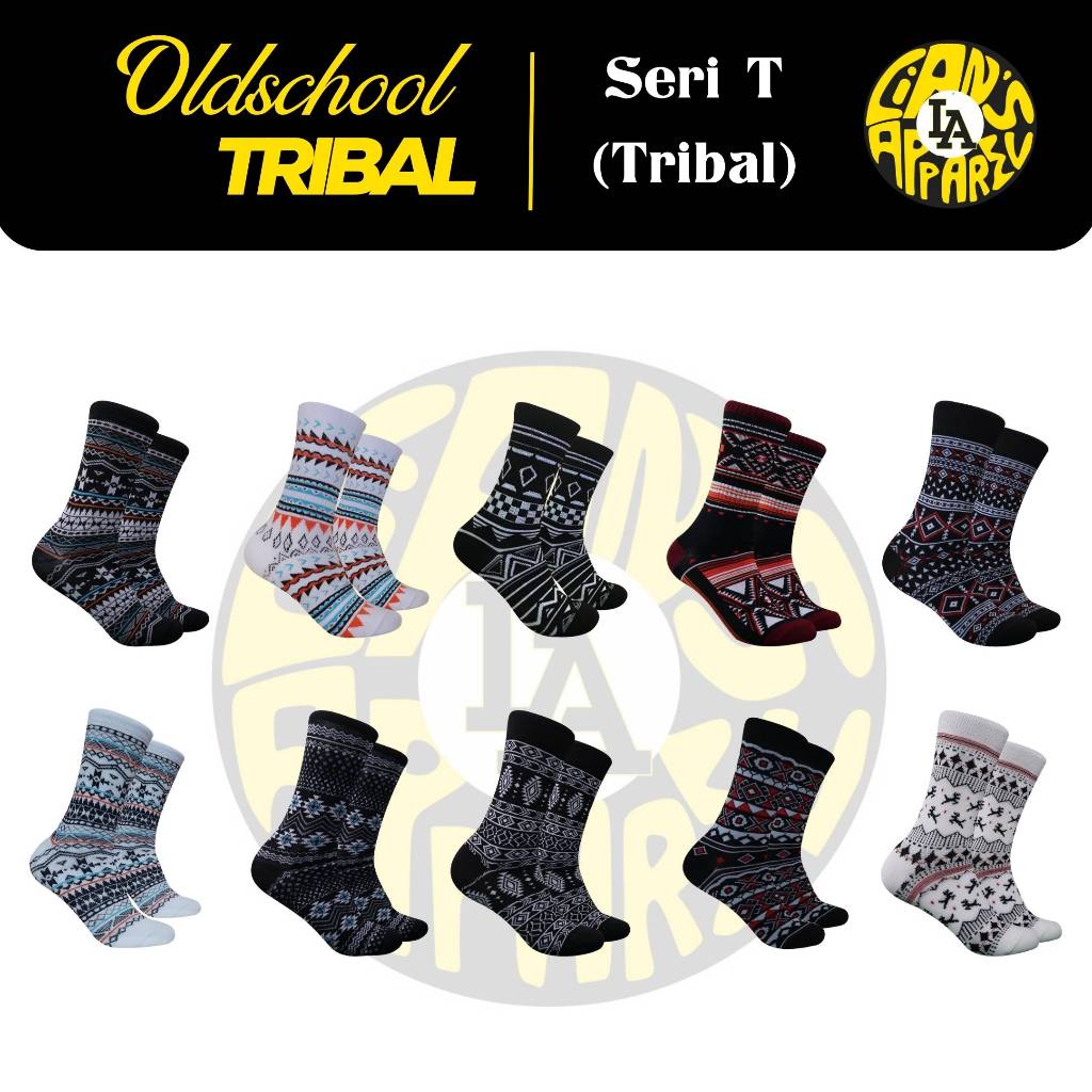 Kaos Kaki Tribal Pattent - Kaos Kaki Batik Skate - 4LAYER BENANG - Lian's Apparel
