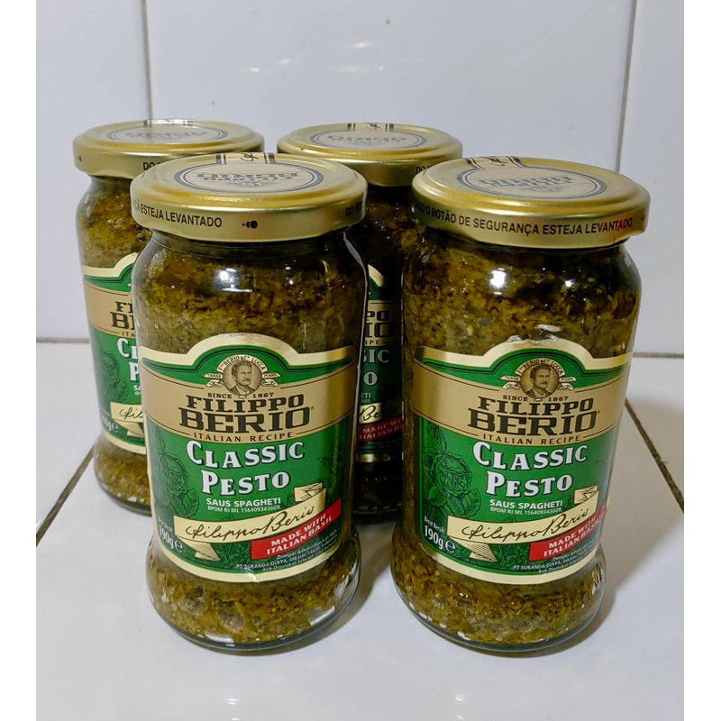 

FILIPPO BERIO CLASSIC PESTO SAUCE 190G BUMBU INSTAN SAUS SPAGHETTI PESTO