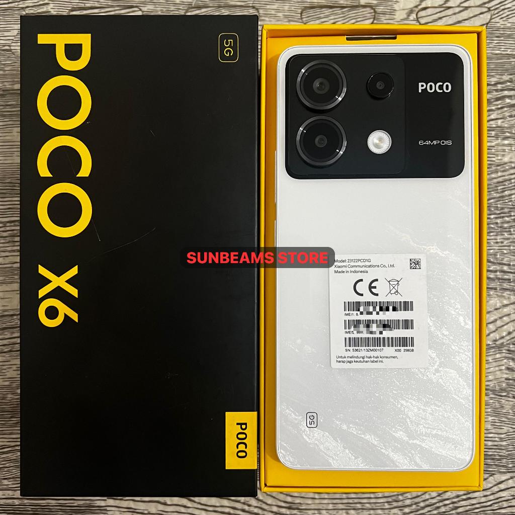 Poco X6 5G 12/256 Second Fullset Bekas Resmi