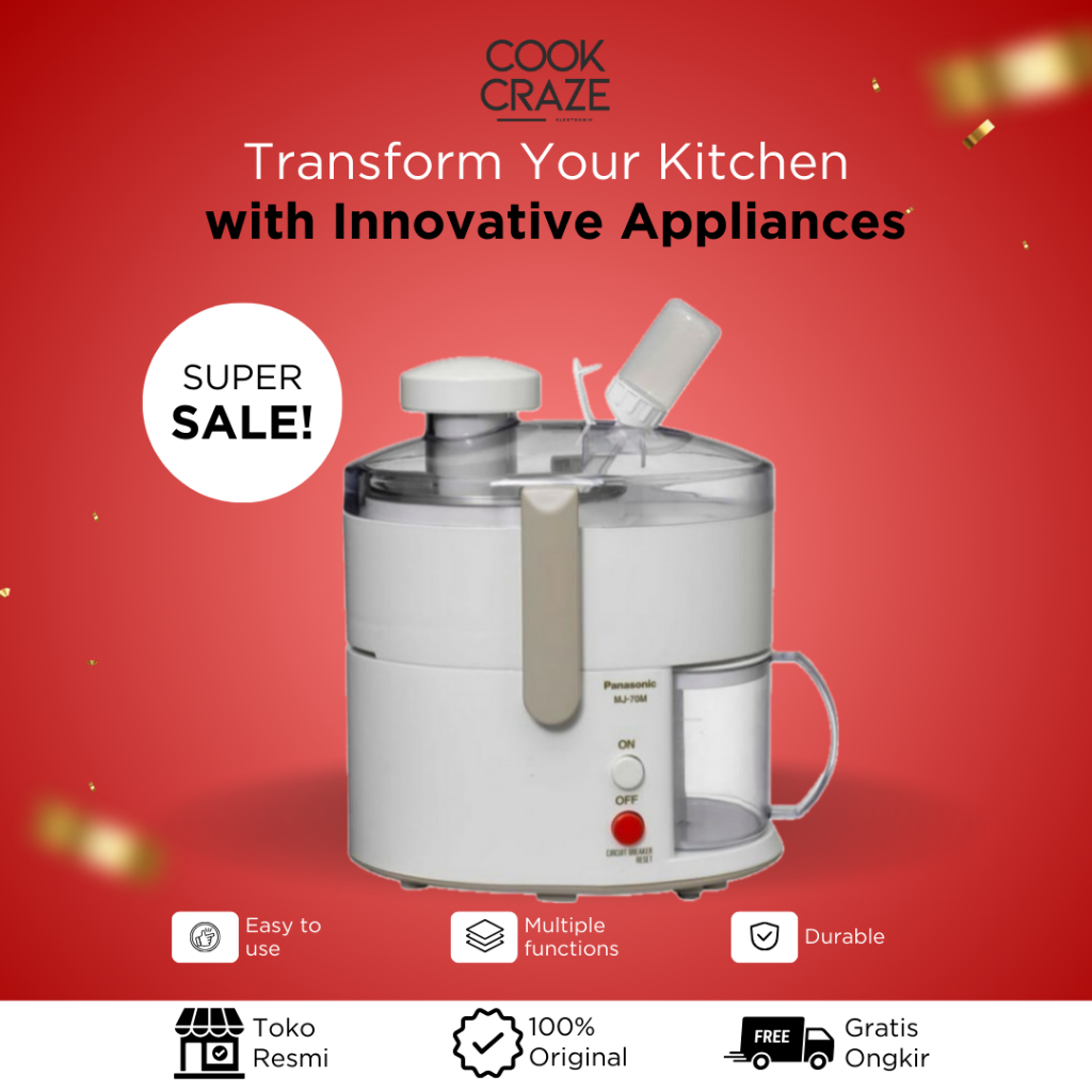 Panasonic Juicer MJ- 70m / blender otomatis panasoni