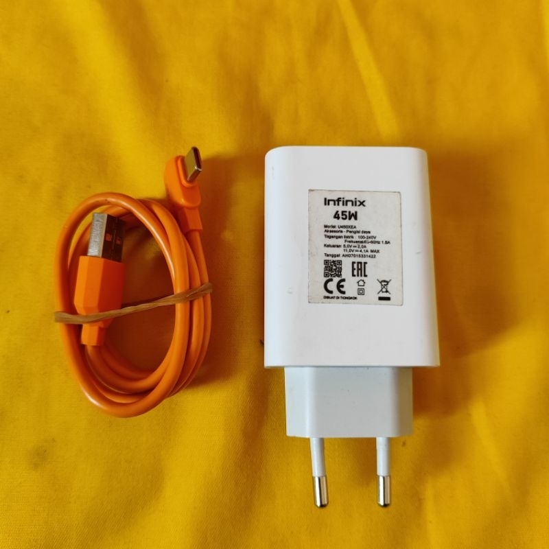 Charger Infinix GT 10 Pro 45 Watt Original Copotan Asli