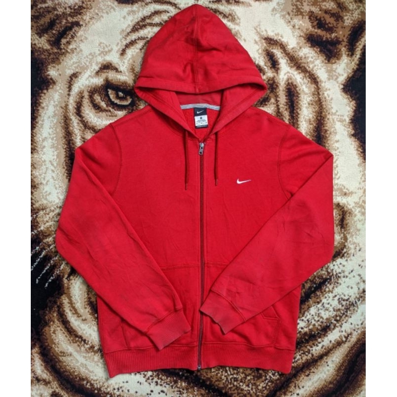 Zipper Hoodie Nike Merah