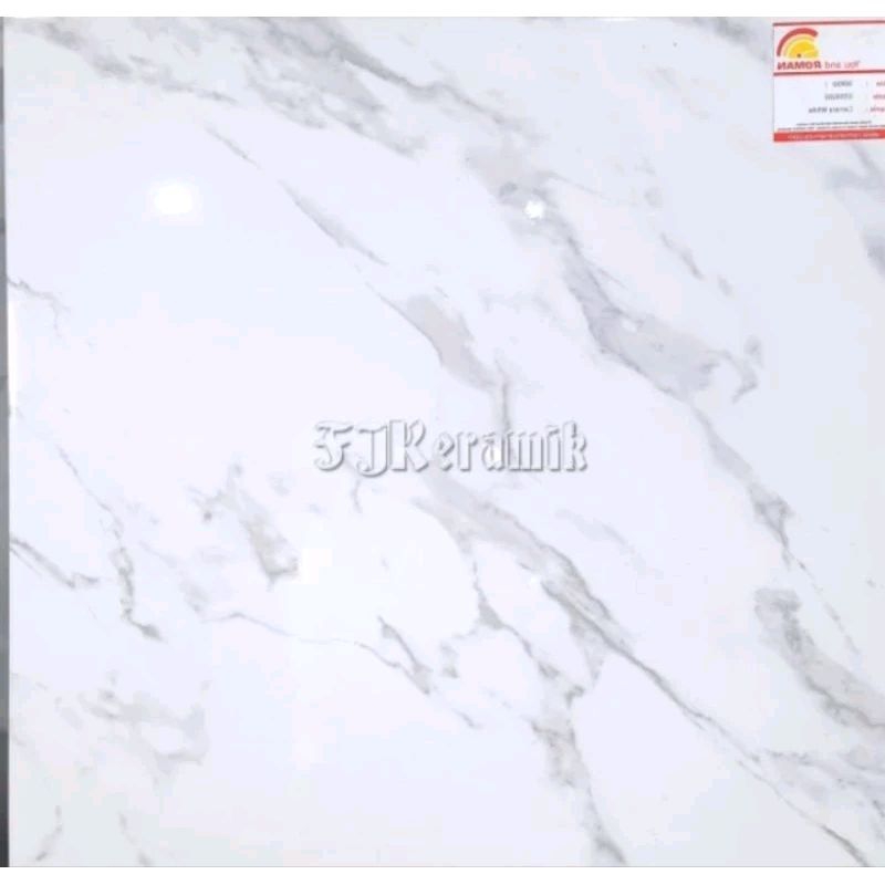 Keramik 50x50 Roman G559202 Carrara White|Motif Granit Gloss Premium.