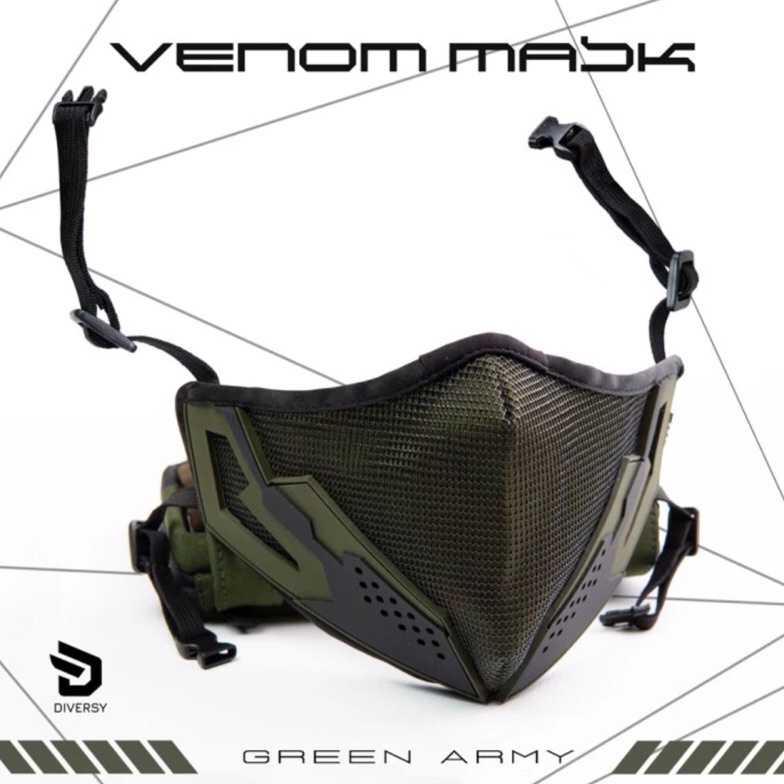 VENOM Face Mask Biker Mask Premium Duckbill TECHDesign NEW VARIANT m O5Z6