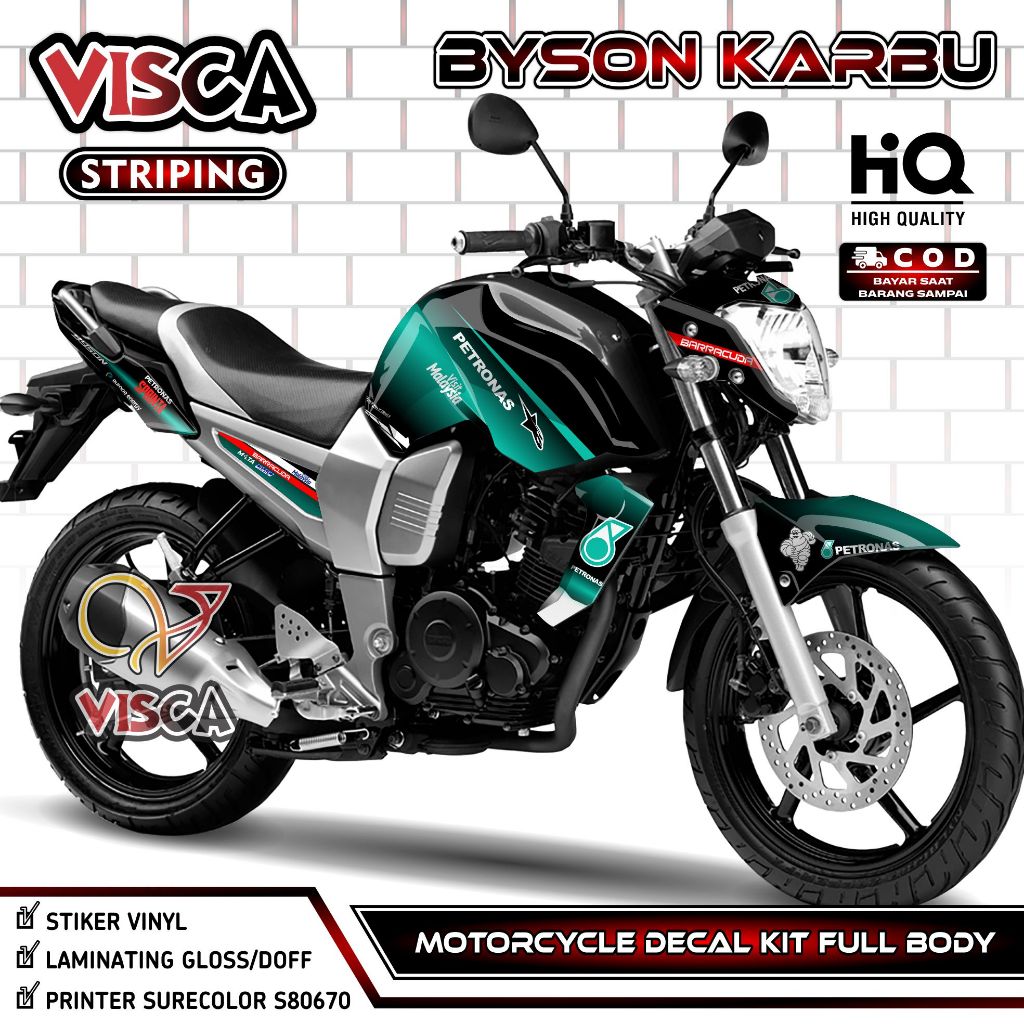 Decal Byson Karbu - Decal Byson Full Body - Stiker Byson Karbu Full Body - Striping Byson Karbu Vari
