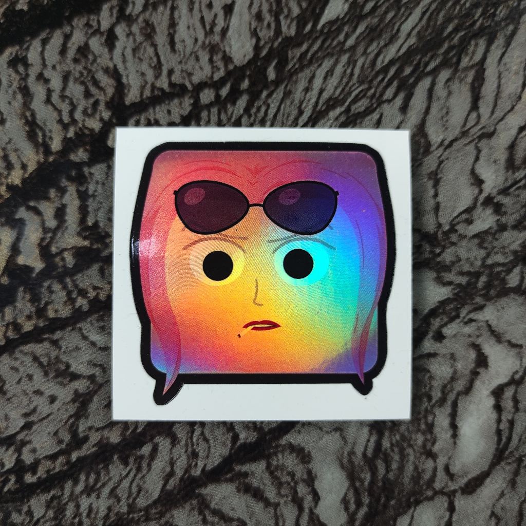 

Stiker Hologram One Piece Hina Square